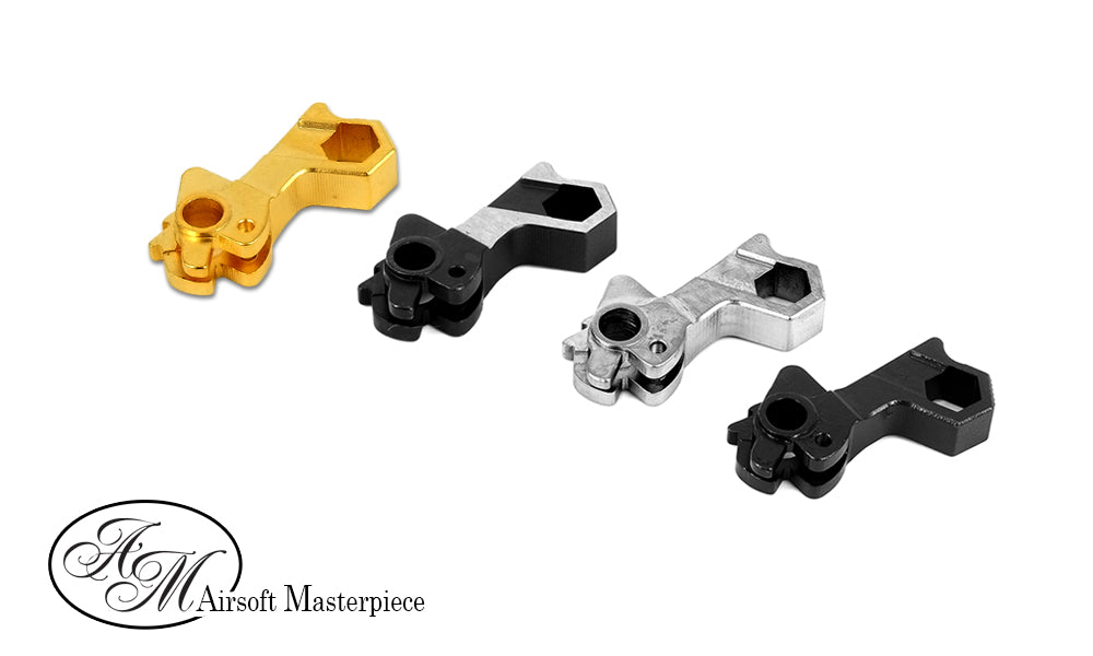 Airsoft Masterpiece AM CNC Steel Hammer & Sear Set ( Hex ) For Tokyo Marui TM Hi-Capa / 1911 GBBP-Gold