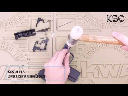 Alpha M11A1 Steel Conversion Kit For KSC M11A1 System 7 GBB Airsoft ( Parkerizing Surface Finishing )