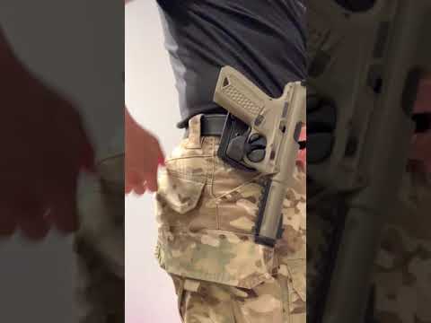 CTM AAP01 Pistol Speed Holster Nylon ( Black ) ( AAP-01 ) ( Right hand version )