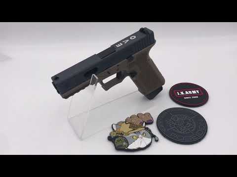 Poseidon P35 EVO 2 Airsoft GBB Pistol ( JDG Polymer80 Licensed P80 PF940V2 Airsoft Frame ) ( Cerakote Slide )-Grey-Black