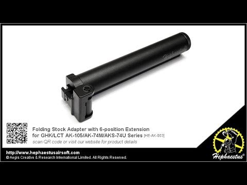 Hephaestus Folding Stock Adapter with 6-position Extension for GHK / LCT AK Series
