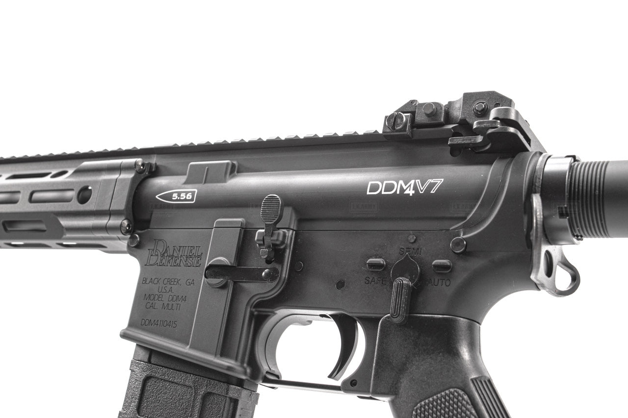 EMG Daniel Defense Licensed DDM4 V7 MWS GBB Airsoft ( Black ) ( by Hero Custom )