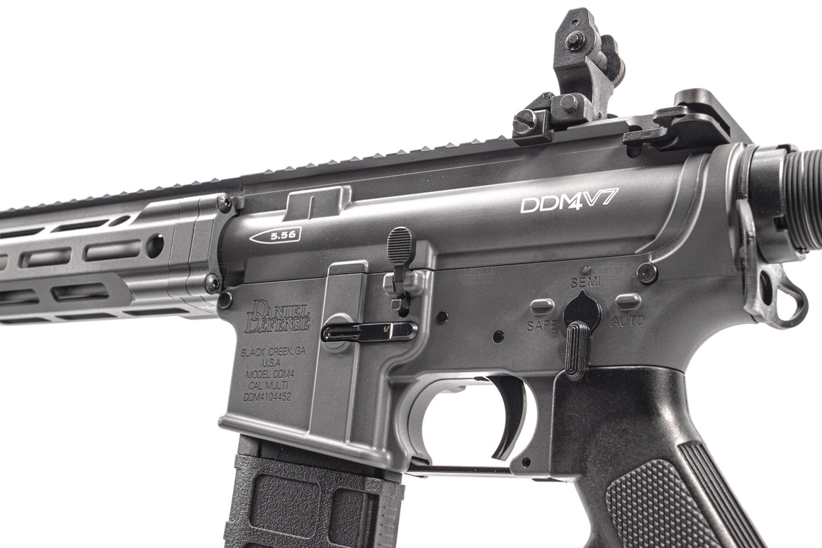 EMG Daniel Defense Licensed DDM4 V7 MWS GBB Airsoft ( Grey ) ( by Hero Custom )