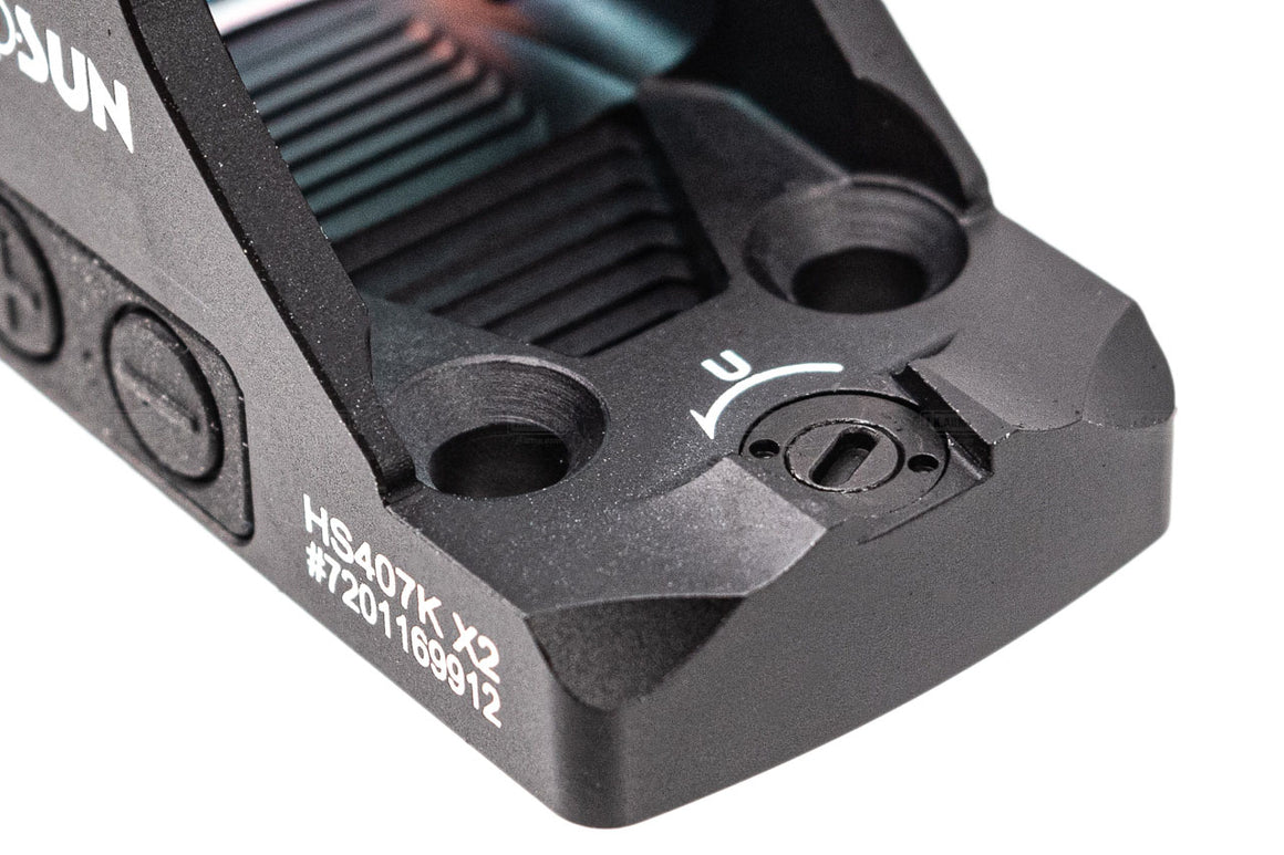 HOLOSUN HS407K X2 Reflex Red Dot 6 MOA Sight ( Black )