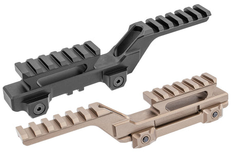 Holy Warrior HWO Two Way Dual Optic Mount  ( Lower Ver. ) ( DE / Black ) ( For EOTECH / PEQ NGAL Drive )-FDE