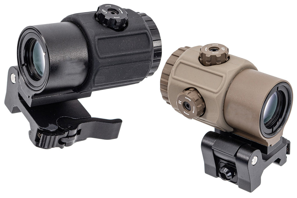 Holy Warrior 43 Style Magnifier 3X Morden Deluxe with Mount ( Black / DE )-Dark Earth ( DE )