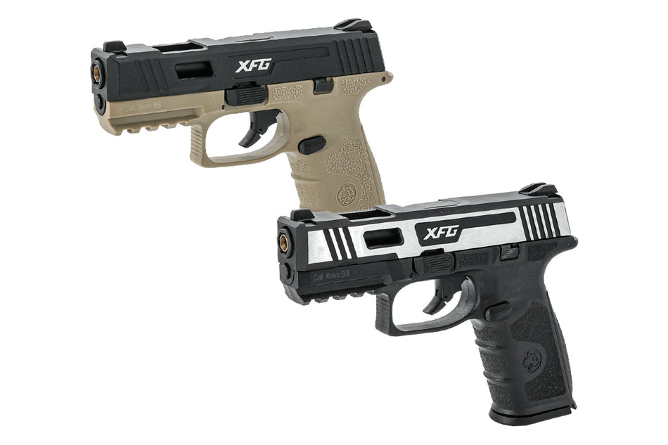 ICS BLE-XFG GBB Pistol Airsoft -Black & Silver