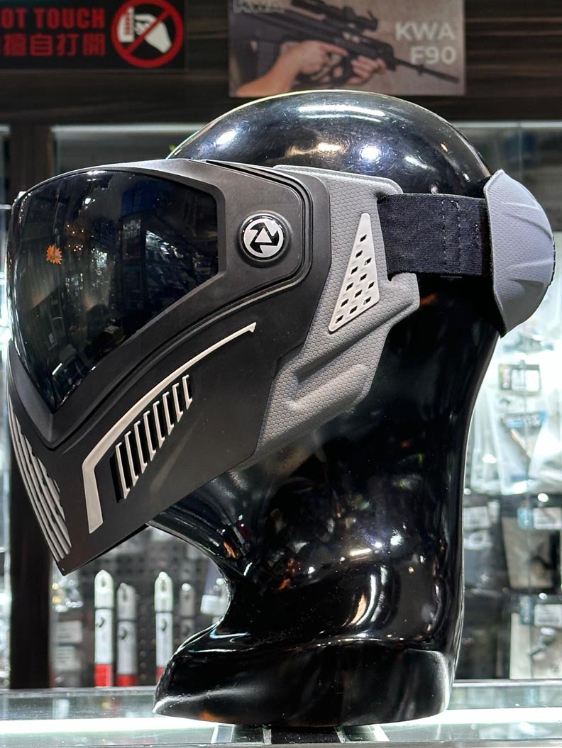 FMA F5 Professional Storm Goggle Mask ( Tactical Paintball Full Face Mask Double Layers Lens )-Black Body/Black Lens