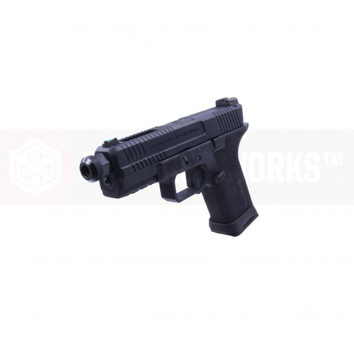 EMG SAI BLU Compact Model 19 GBB Airsoft Training Weapon ( Gas ) ( All Black )