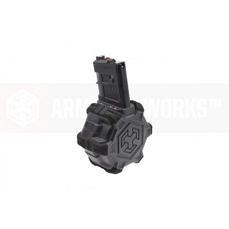 AW Custom™ Adaptive Drum Magazine For WE M4 series GBB ( Black )