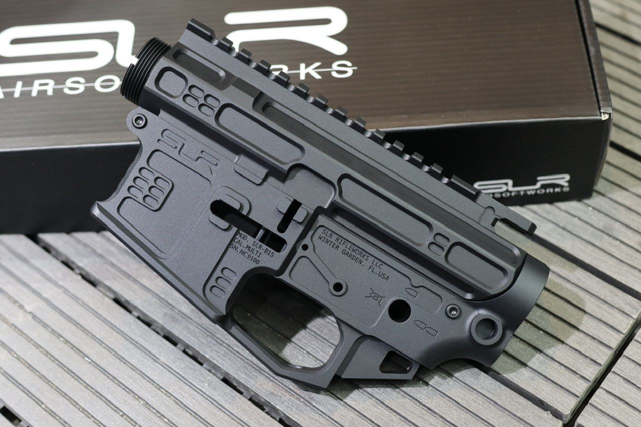 SLR Airsoft Works Gen2 B15 Receiver Ver.2 For Marui TM M4 MWS GBB ( Black ) ( Limited Edition )