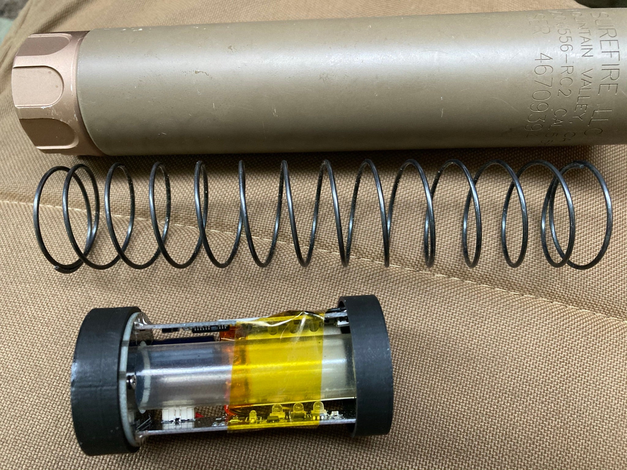 Hugger Spitfire Tracer Unit Adopter for DYTAC / OMG SOCOM RC1 / 2 Dummy Suppressors Dummy