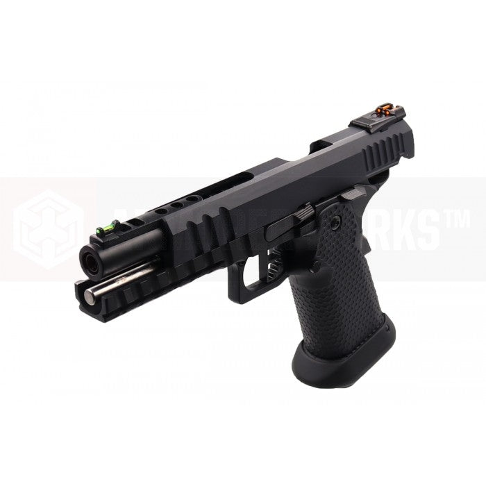 AW Custom™ HX2033 'Black Ace' Hi-Capa GBB Airsoft Pistol ( All Black )