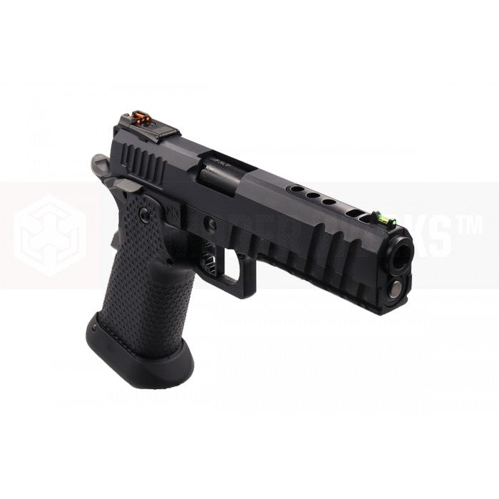 AW Custom™ HX2033 'Black Ace' Hi-Capa GBB Airsoft Pistol ( All Black )