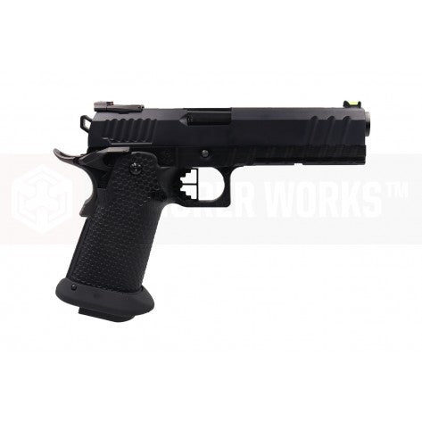 Armorer Works AW 5.1 Hi-Capa HX2003 BLACK ACE GBB Pistol  ( Black )