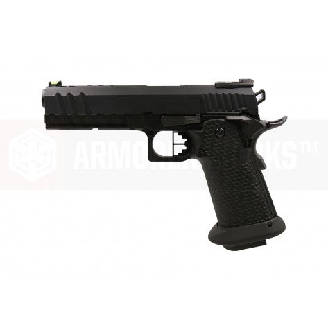Armorer Works AW 5.1 Hi-Capa HX2003 BLACK ACE GBB Pistol  ( Black )