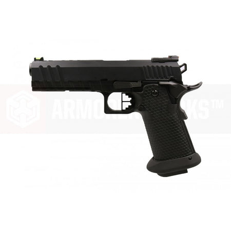 AW Custom™ HX2033 'Black Ace' Hi-Capa GBB Airsoft Pistol ( All Black )