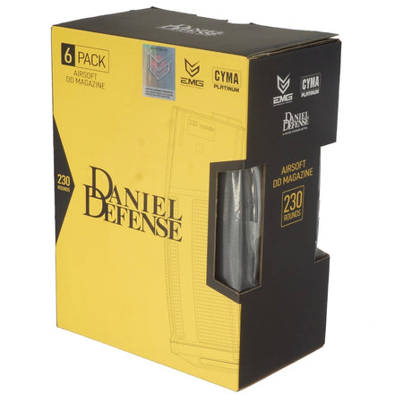 EMG Daniel Defense DD 230 Rds Mid-Cap Magazine for M4 AEG ( Pack of 6pcs ) ( by CYMA )