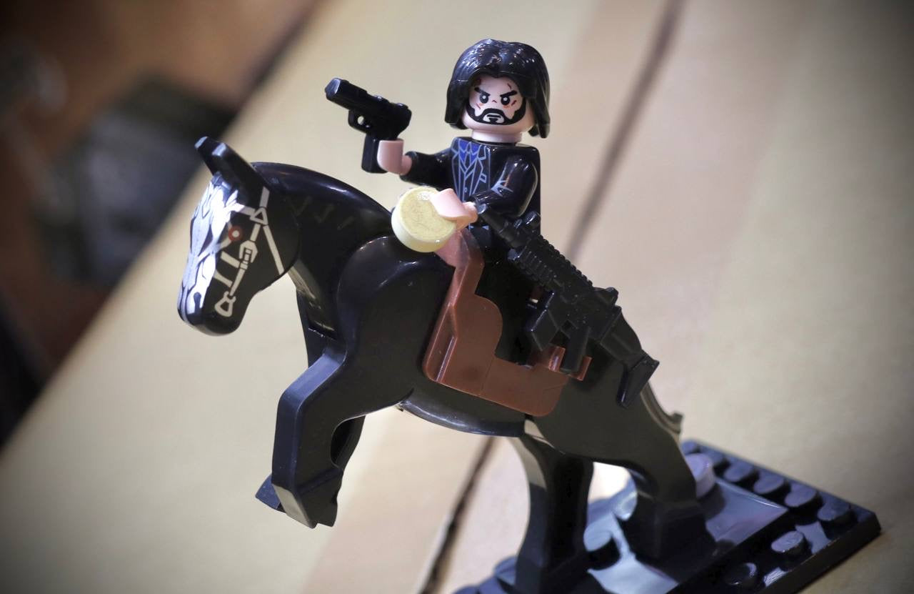 John Wick JW Style Building Blocks Set Dummy Toys Model ( 1:35 ）