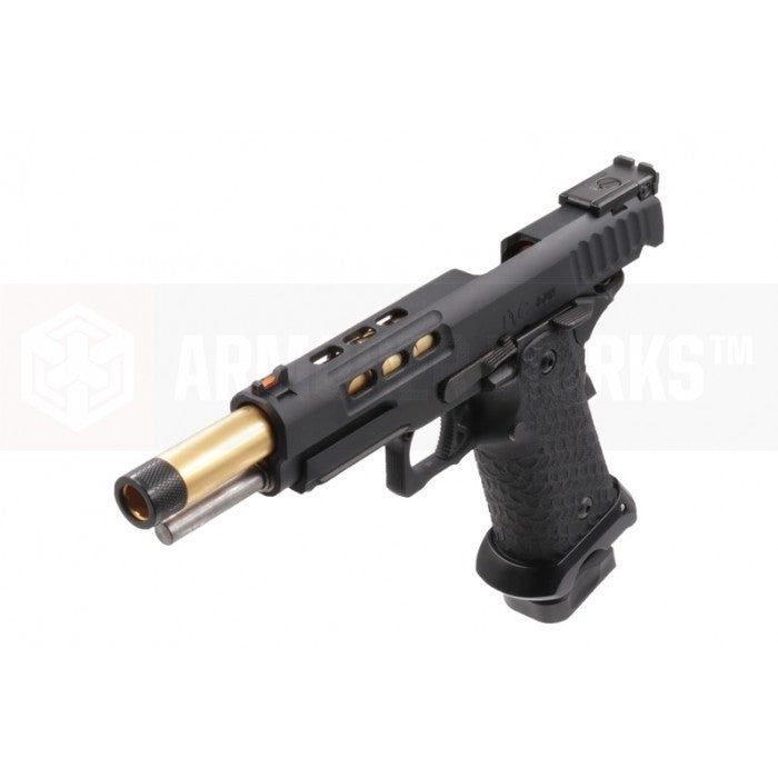 EMG / STI DVC 3-GUN 2011 AW-Hi-Capa GBB Pistol ( Threaded ) ( Black )