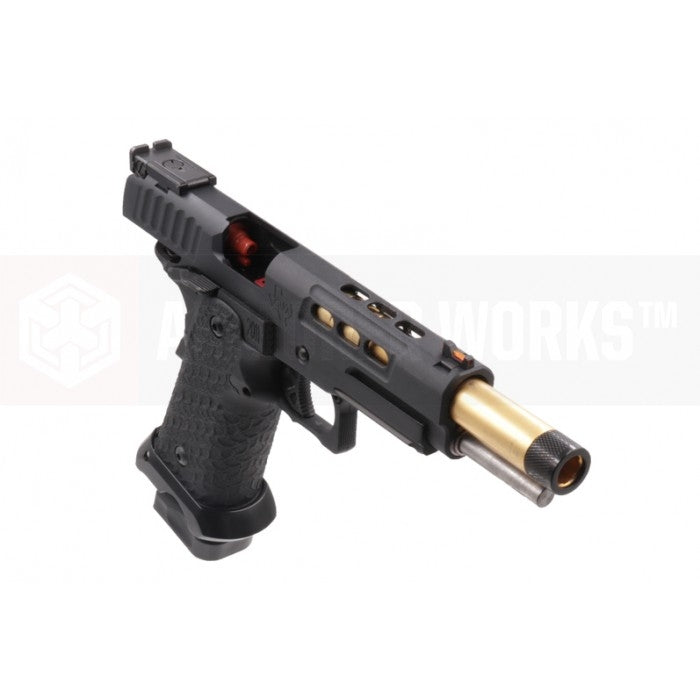 EMG / STI DVC 3-GUN 2011 AW-Hi-Capa GBB Pistol ( Threaded / Gas / Full Auto ) ( Black )