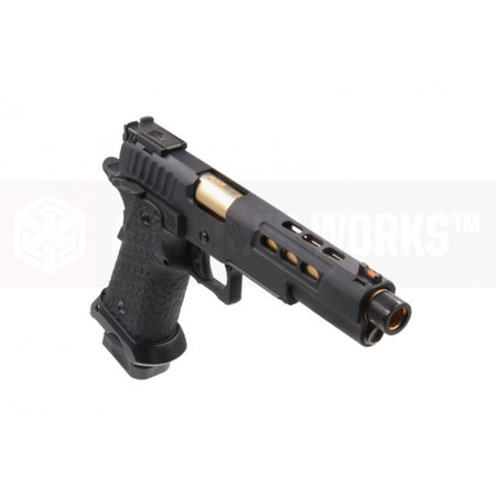 EMG / STI DVC 3-GUN 2011 AW-Hi-Capa GBB Pistol ( Threaded / Gas / Full Auto ) ( Black )