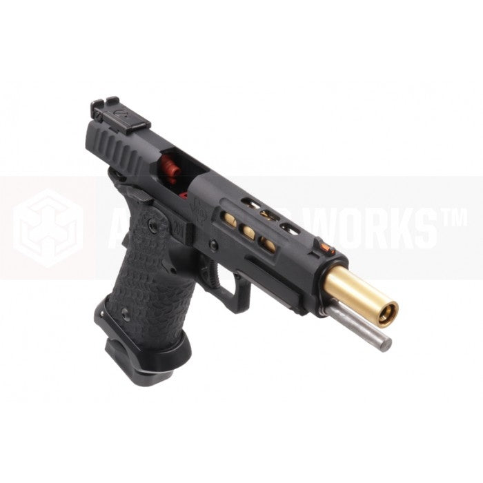 EMG / STI DVC 3-GUN 2011 AW-Hi-Capa GBB Pistol ( Standard ) ( Black )