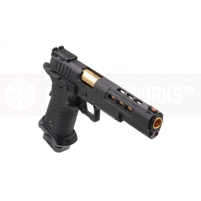 EMG / STI DVC 3-GUN 2011 AW-Hi-Capa GBB Pistol ( Standard ) ( Black )