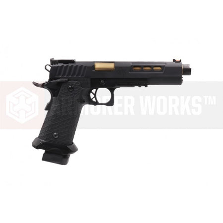 EMG / STI DVC 3-GUN 2011 AW-Hi-Capa GBB Pistol ( Threaded / Gas / Full Auto ) ( Black )