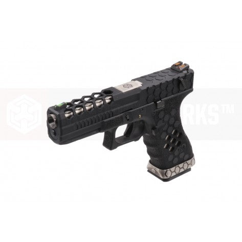 AW VX0201 Hex Cut Signature 1.8 GBB Airsoft Pistol ( BK )
