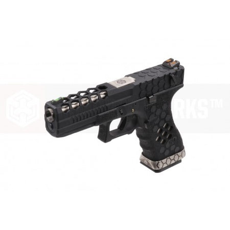 AW VX0201 Hex Cut Signature 1.8 GBB Airsoft Pistol ( BK )