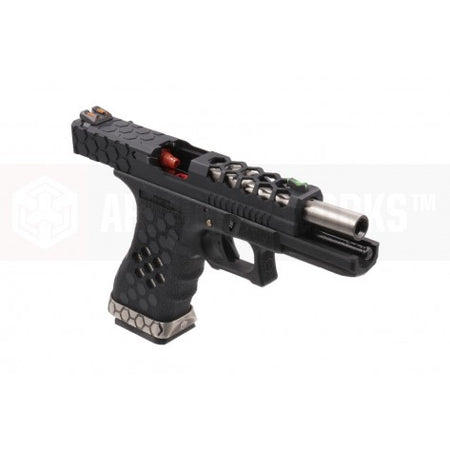 AW VX0201 Hex Cut Signature 1.8 GBB Airsoft Pistol ( BK )