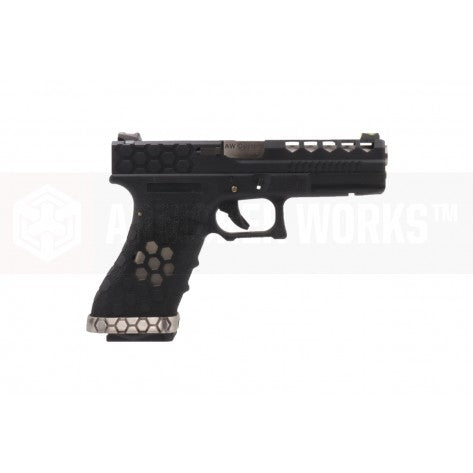 AW VX0201 Hex Cut Signature 1.8 GBB Airsoft Pistol ( BK )