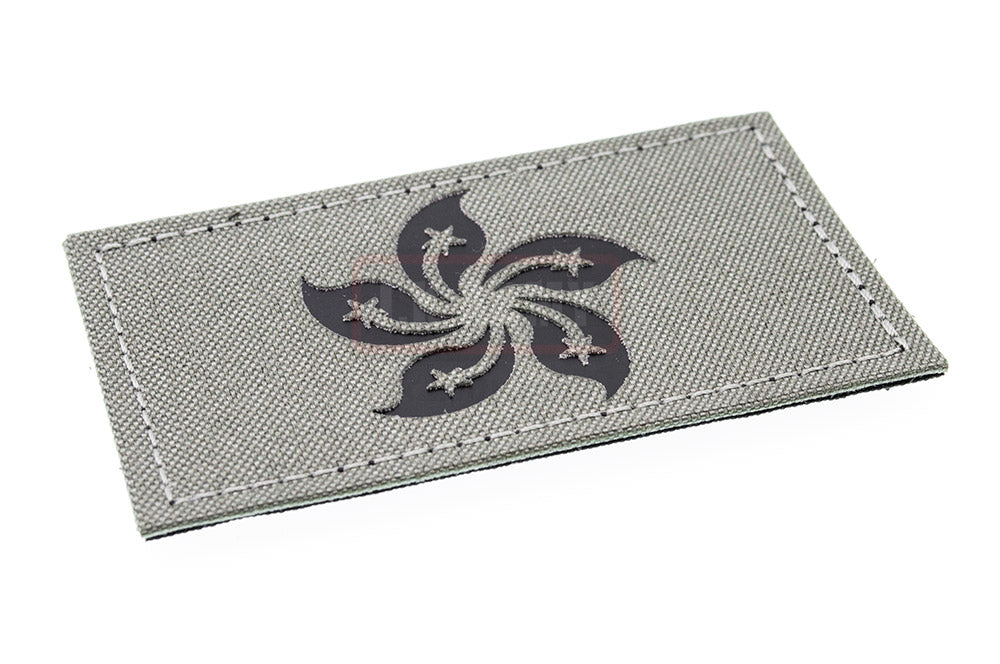 Infra Red Patch - Grey HKSAR ( Hong Kong ) Flag Type B ( Free Shipping )