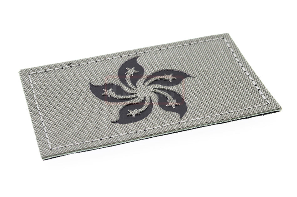 Infra Red Patch - Grey HKSAR ( Hong Kong ) Flag Type B ( Free Shipping )