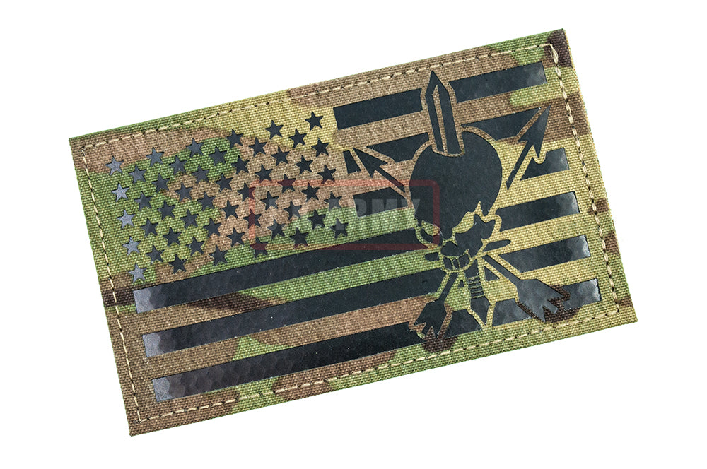 Infrared Reflective Patch - NOUS DEFIONS US Flag Forward 3" x 5" ( Multicam ) ( Free Shipping )