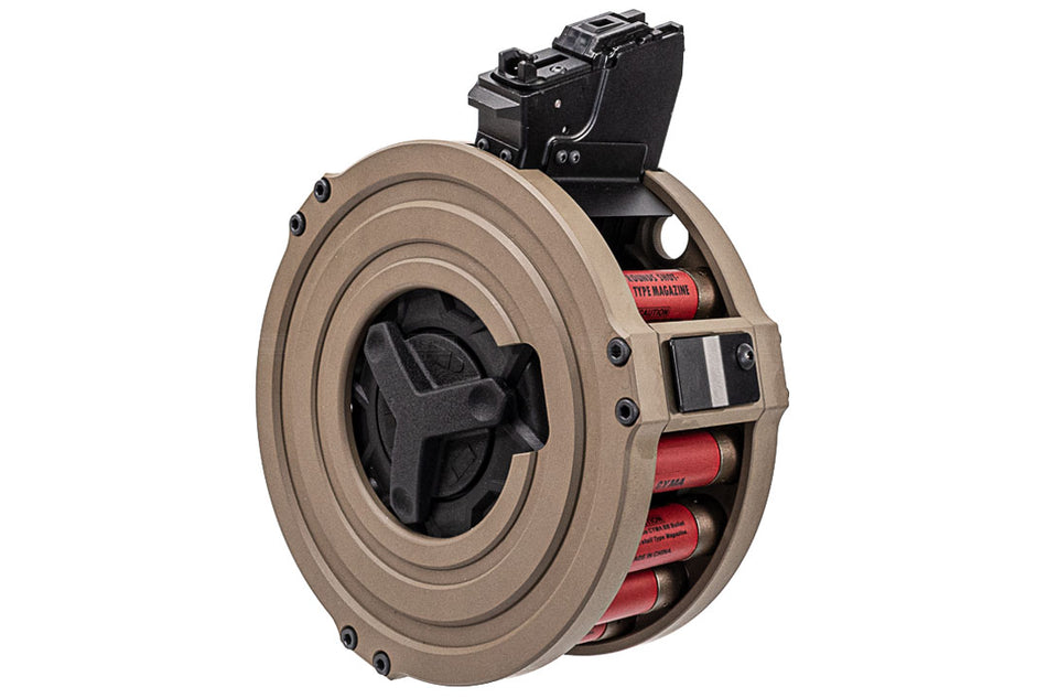 ITP SAIGA 12K Shotgun Drum Magazine Kit For Marui TM SAIGA-12 GBB Series-Black