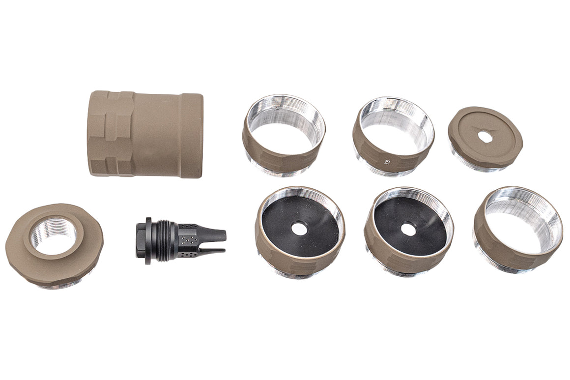 ITP Modular Airsoft Barrel Extension ( 14mm CCW ) -FDE