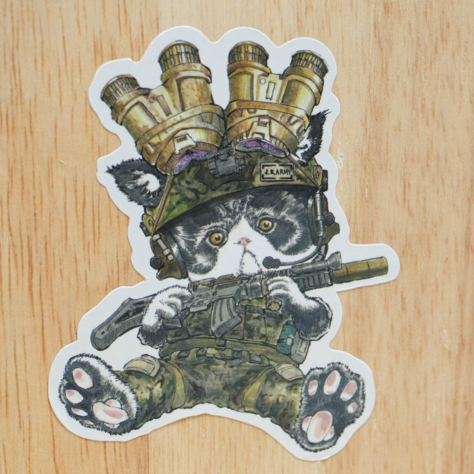 J.K.ARMY Prozi Cat Milsim Style Sticker ( 2pcs ) ( Free Shipping ) #jkarmycat #jkarmymeow #jkmeow