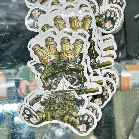 J.K.ARMY Prozi Cat Milsim Style Sticker ( 2pcs ) ( Free Shipping ) #jkarmycat #jkarmymeow #jkmeow