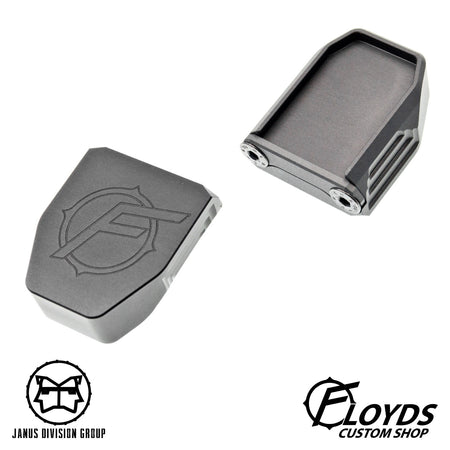JDG Floyds Licensed Mag Base Plate for TM M&P  ( Real Type Style ) - Limited Edition-Titanium Grey