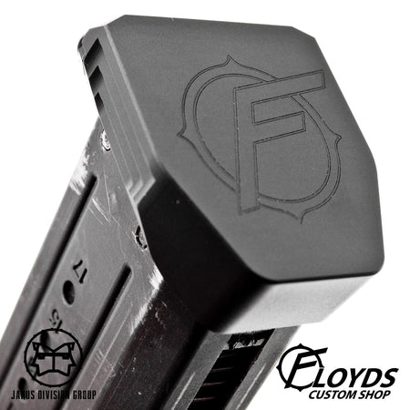 JDG Floyds Licensed Mag Base Plate for TM M&P  ( Real Type Style ) - Limited Edition-Titanium Grey