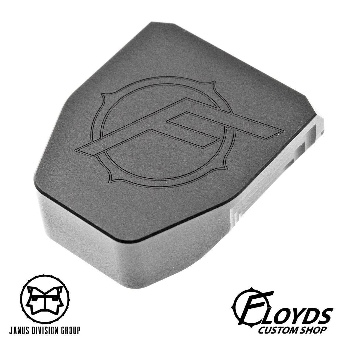 JDG Floyds Licensed Mag Base Plate for TM M&P  ( Real Type Style ) - Limited Edition-Titanium Grey