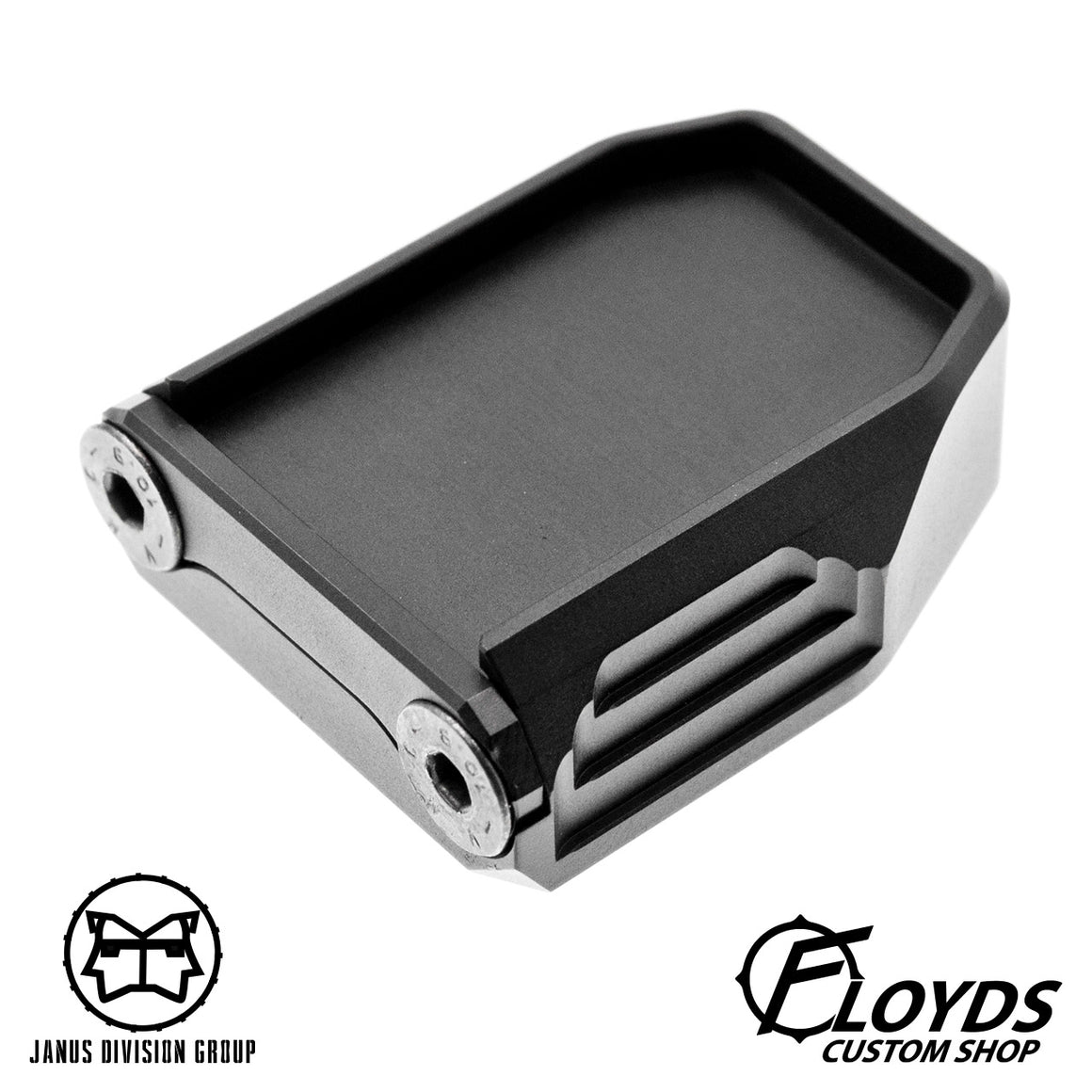 JDG Floyds Licensed Mag Base Plate for TM M&P  ( Real Type Style ) - Limited Edition-Titanium Grey