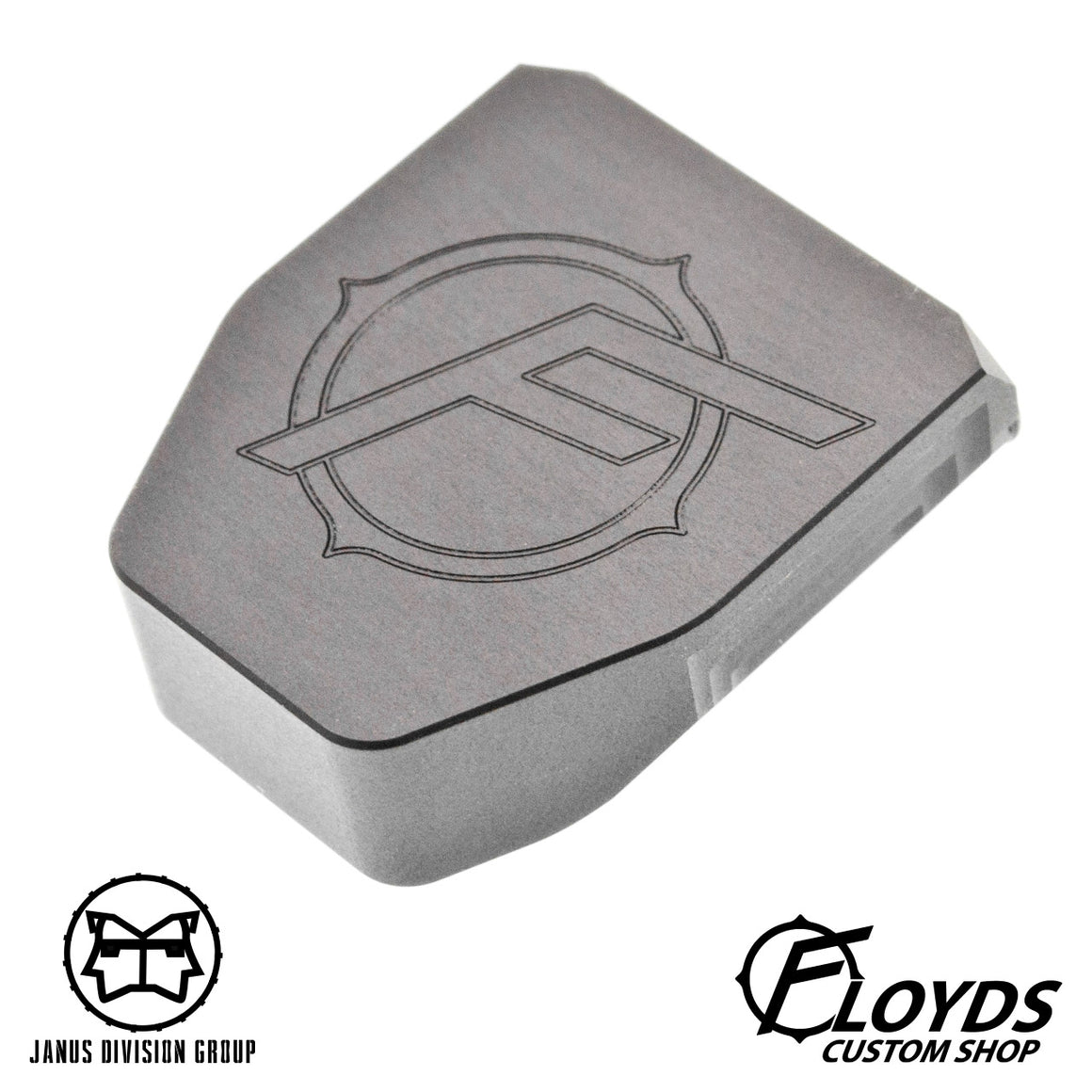 JDG Floyds Licensed Mag Base Plate for TM M&P  ( Real Type Style ) - Limited Edition-Titanium Grey