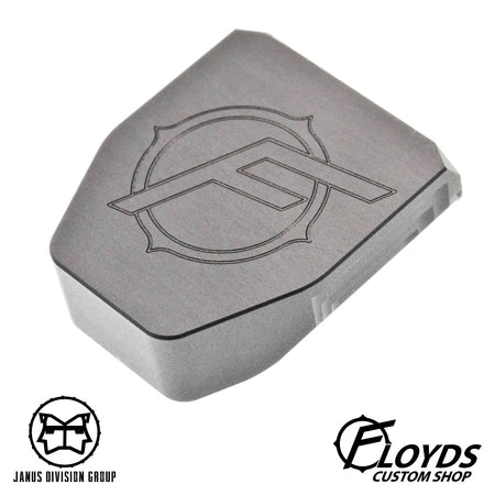JDG Floyds Licensed Mag Base Plate for TM M&P  ( Real Type Style ) - Limited Edition-Titanium Grey