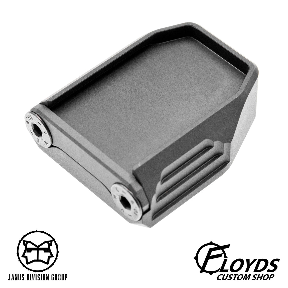 JDG Floyds Licensed Mag Base Plate for TM M&P  ( Real Type Style ) - Limited Edition-Titanium Grey