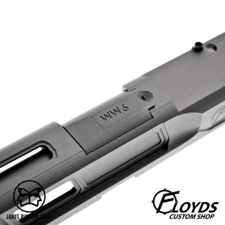 JDG Floyds Licensed The Poseidon Style M&P RMR Cut Slide Set for TM M&P9L GBBP Series ( CERAKOTE Tactical Grey )