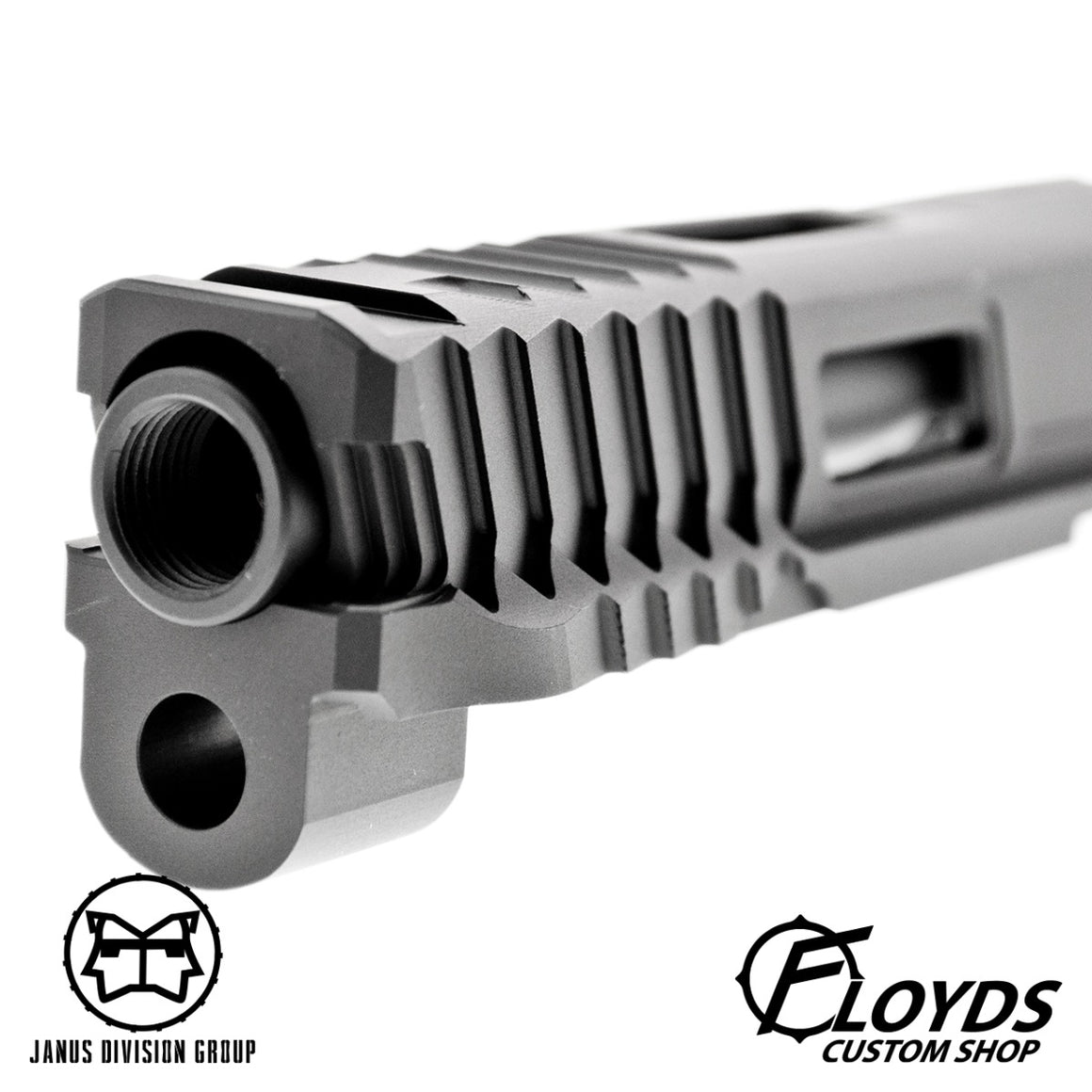 JDG Floyds Licensed The Poseidon Style M&P RMR Cut Slide Set for TM M&P9L GBBP Series ( CERAKOTE Tactical Grey )