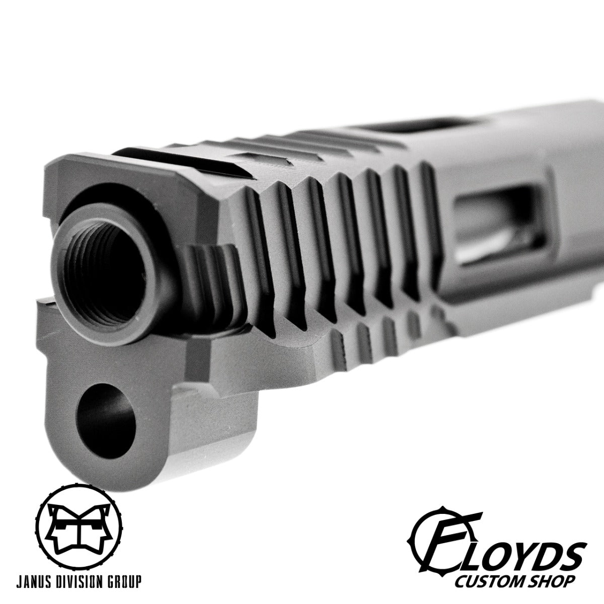 JDG Floyds Licensed The Poseidon Style M&P RMR Cut Slide Set for TM M&P9L GBBP Series ( CERAKOTE Tactical Grey )